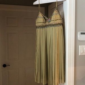Green goddess floral dress.